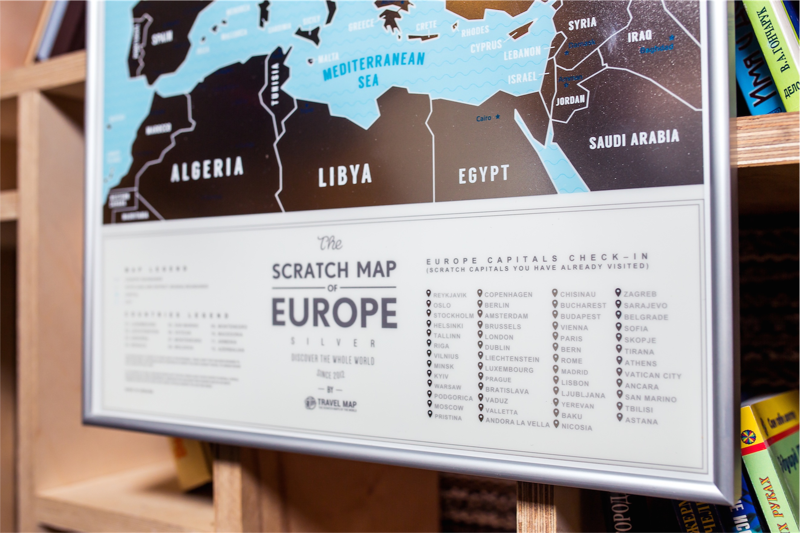 Скретч карта Travel Map Silver Europe